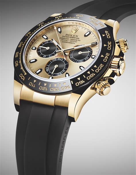 rolex daytona gold band|Rolex daytona with rubber band.